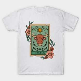 Funny Taurus Zodiac Sign - Taurus Tarot Card T-Shirt